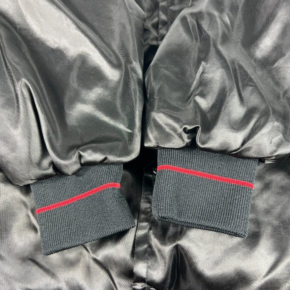 VTG 90s Snap-On Satin Jacket Extra Large Black Embroidered Snap Button USA Made - Picture 6 of 16